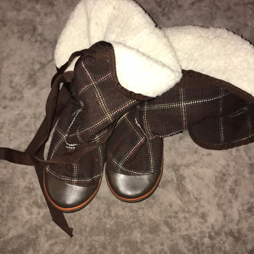 Wool Lace Up Side Boots
